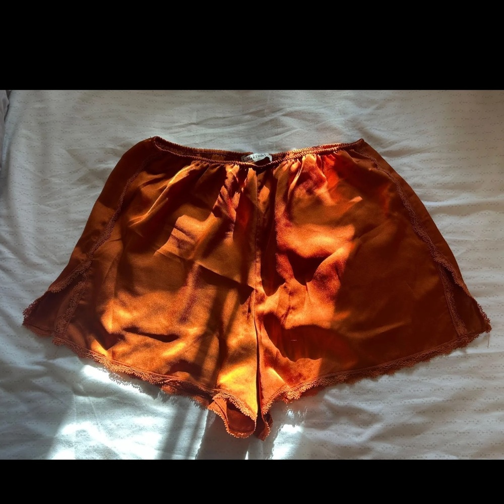 Abercrombie & Fitch Women's Burnt Orange Sleep Shorts